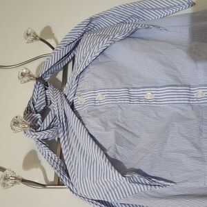 Striped Blue Midi Dress